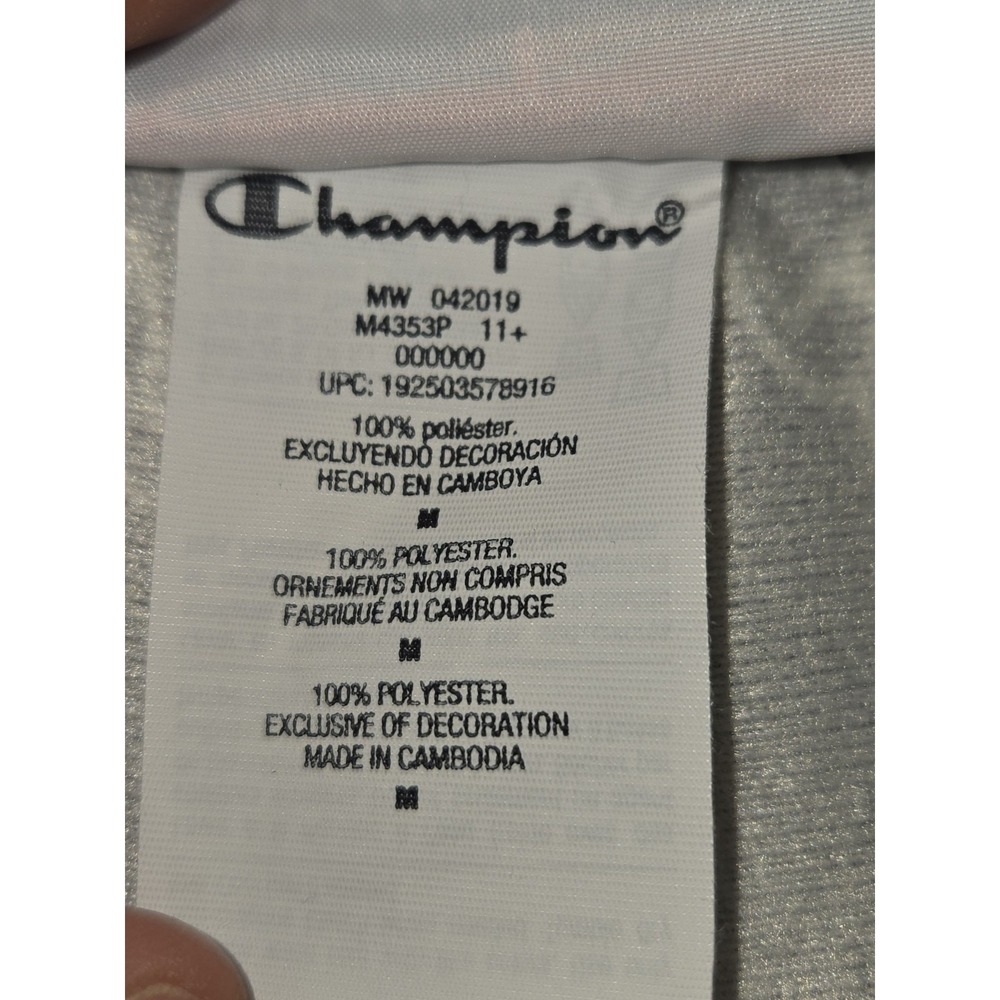 Champion Athletic Drawstring Pants Pattern Black White Medium Mens Women's - Picture 6 of 14